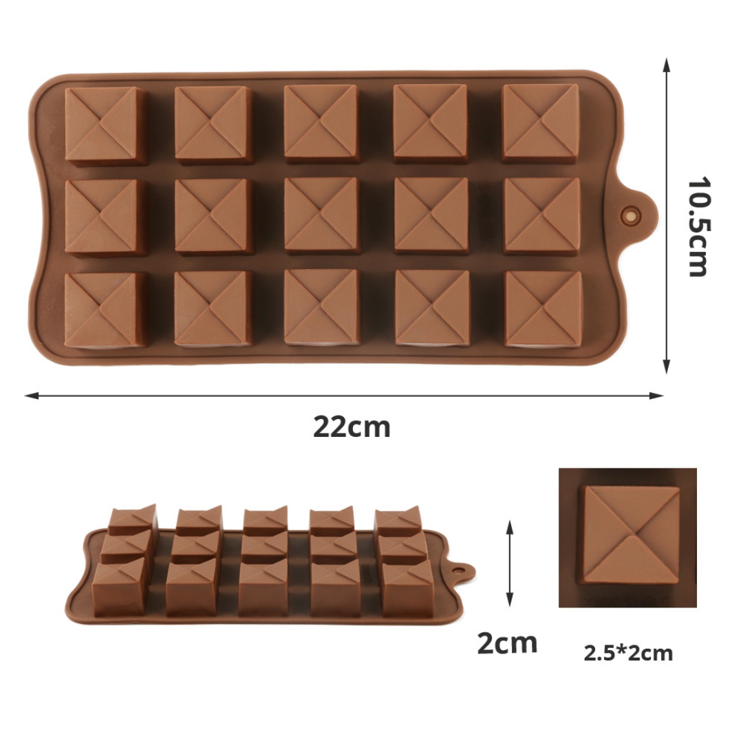 Molde para Chocolates Cubos