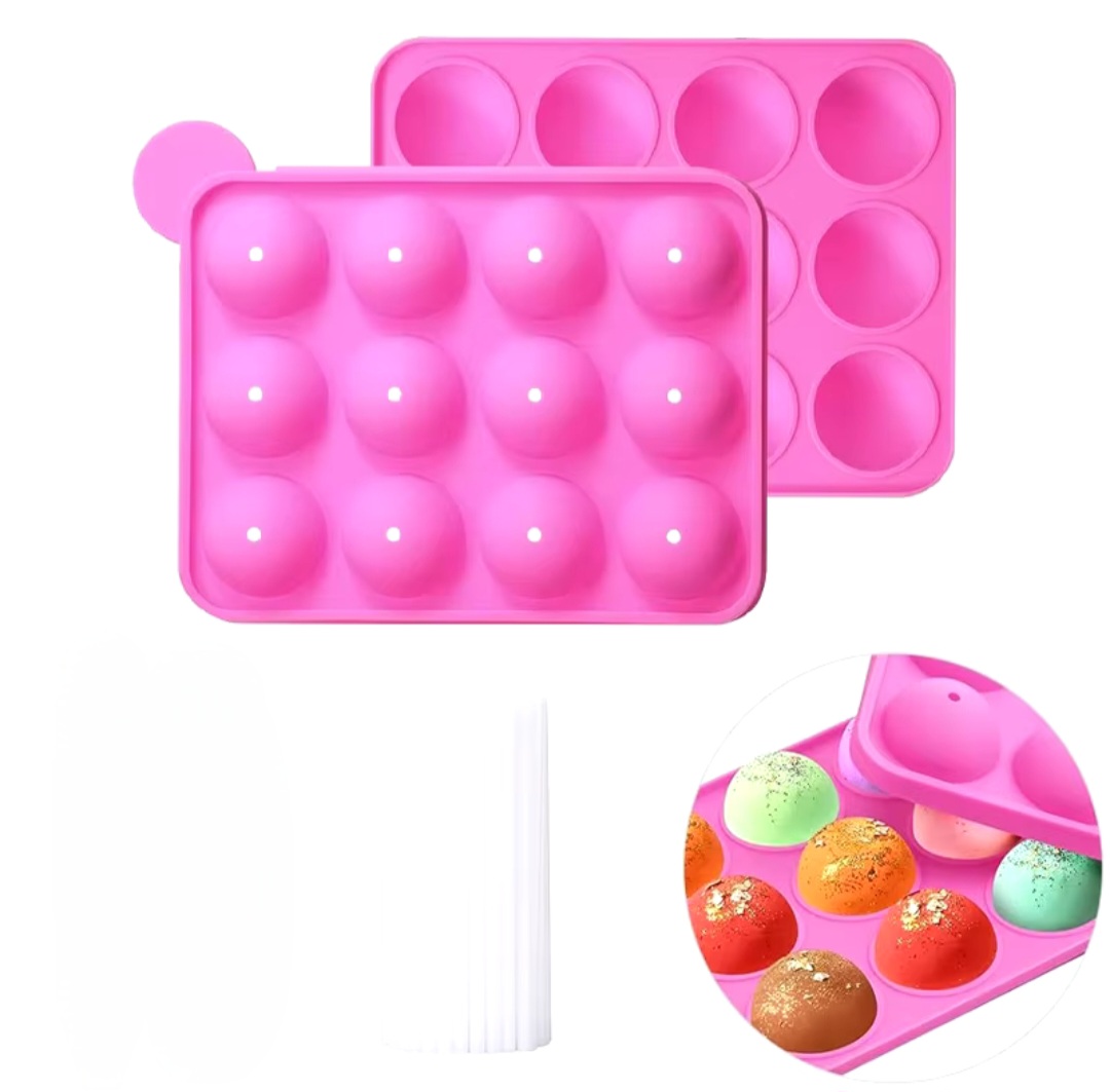 Molde Silicona 12 CakePop
